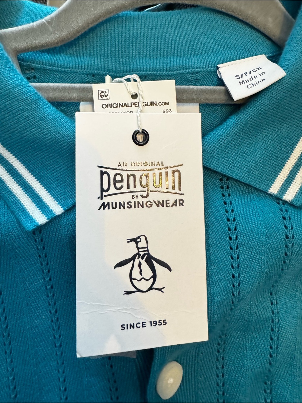 Original Penguin  Button Front Polo Shirt
Size Small (S/P/CH)
New With Tags - Picture 7 of 7